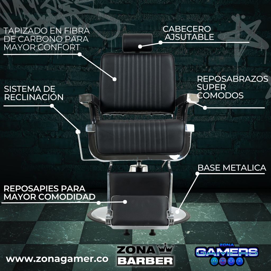 Silla de Barberia Magician modelo LS