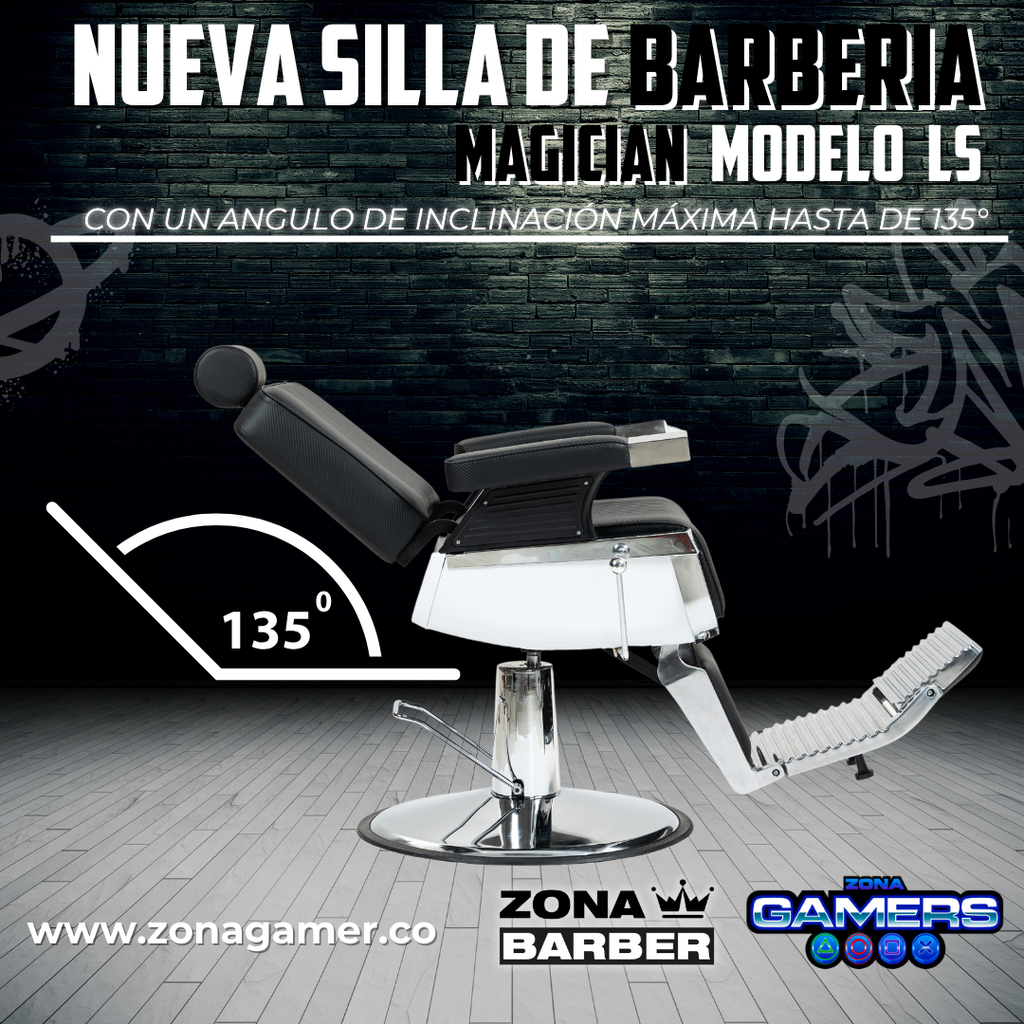 Silla de Barberia Magician modelo LS