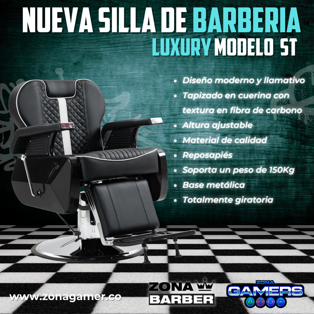 Silla de Barberia ST- Luxury