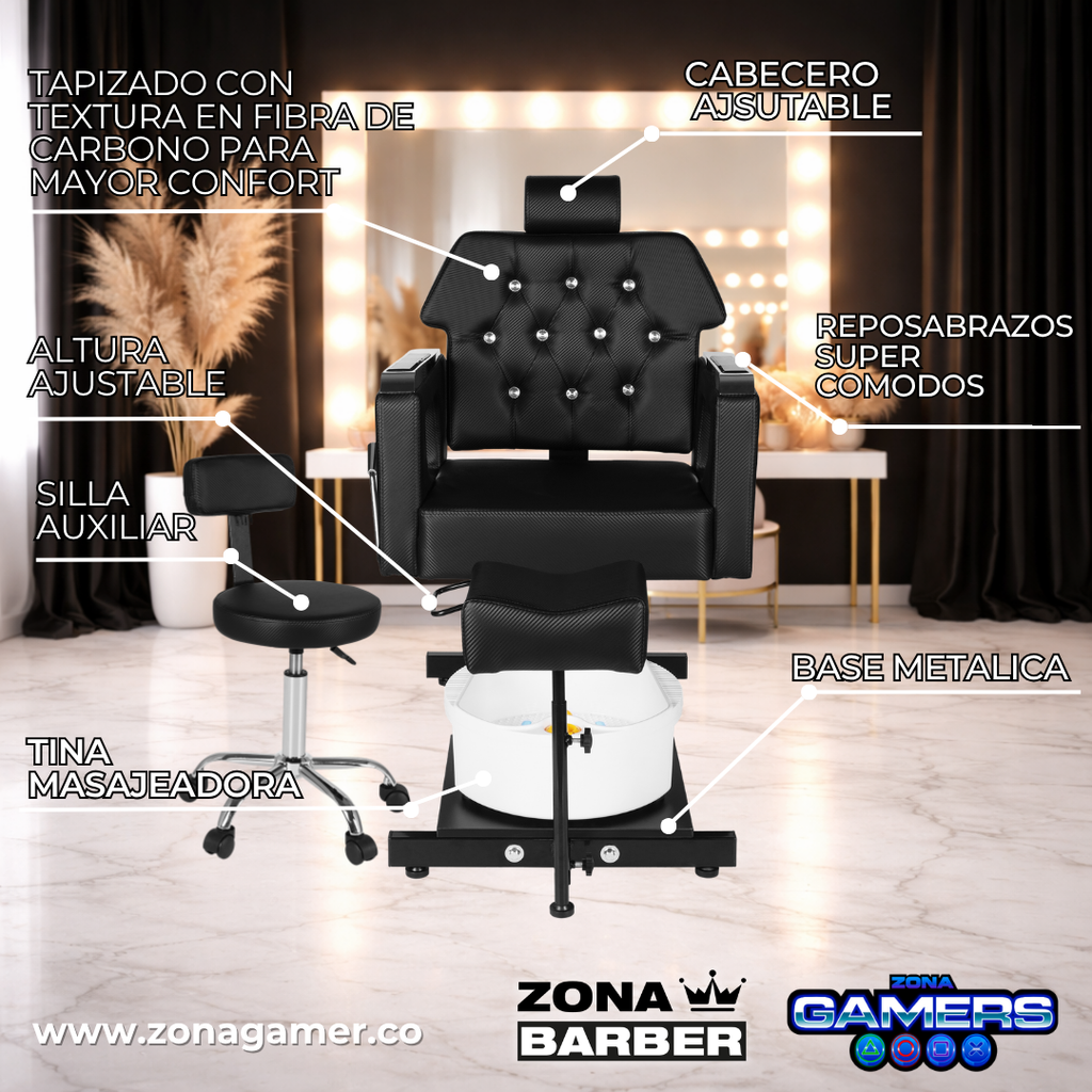 Silla Spa Nail Salon Black
