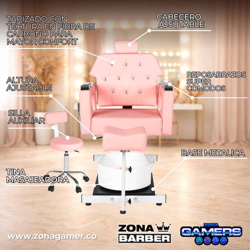 Silla Spa Nail Salon Pink