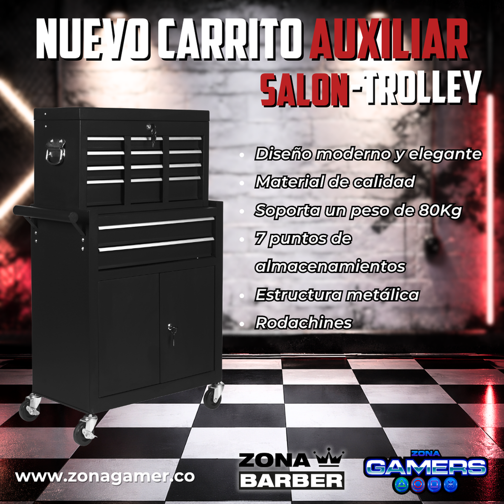 Carrito Auxiliar Salon-Trolley