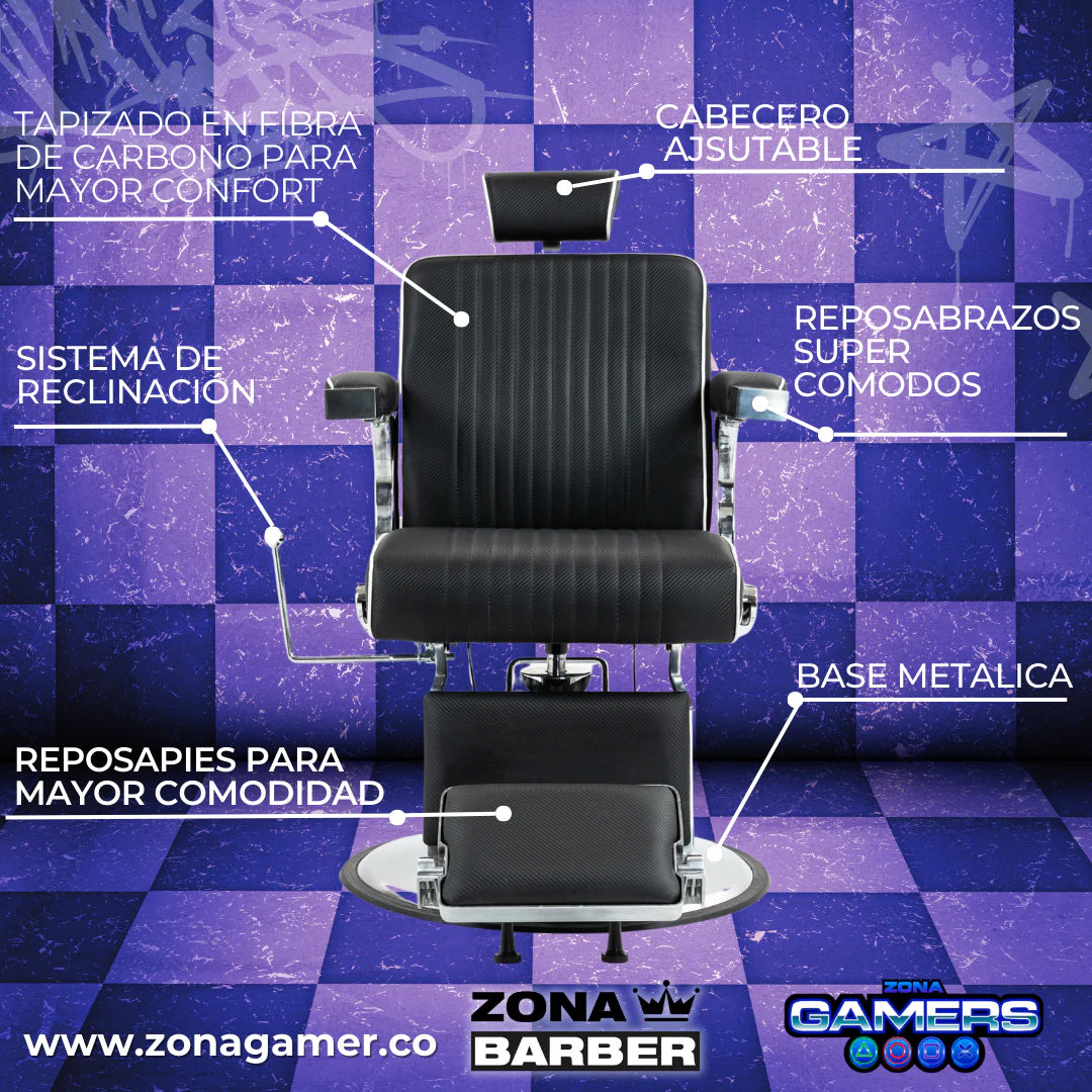 Silla de Barberia Elegant modelo LS