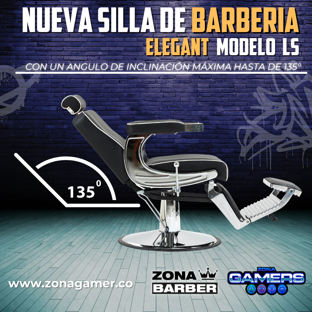 Silla de Barberia Elegant modelo LS