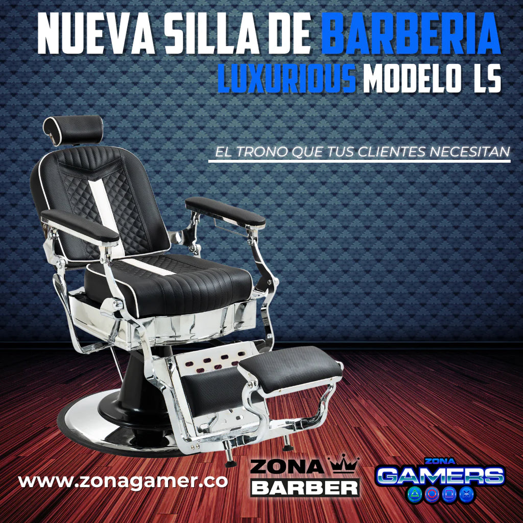 Silla de Barberia Luxurious modelo LS