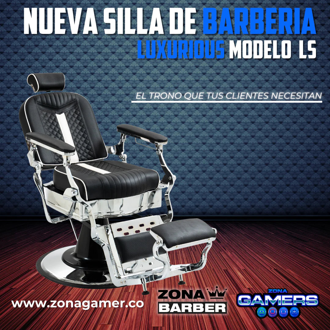 Silla de Barberia Luxurious modelo LS
